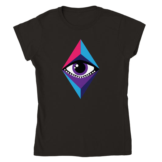 Purple Eye - Classic Womens Crewneck T-shirt
